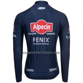 Maglia 2022 Alpecin-Fenix Manica Lunga Blu